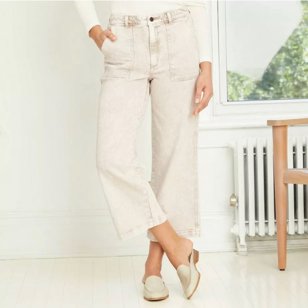 Target Universal Thread Cropped Wide Leg Jeans